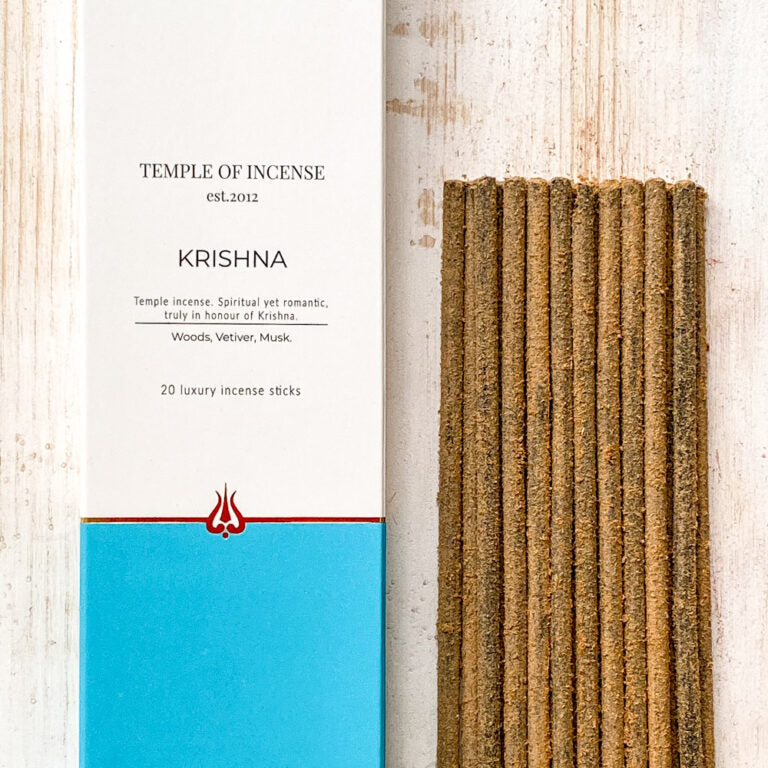 Krishna by Temple of Incense